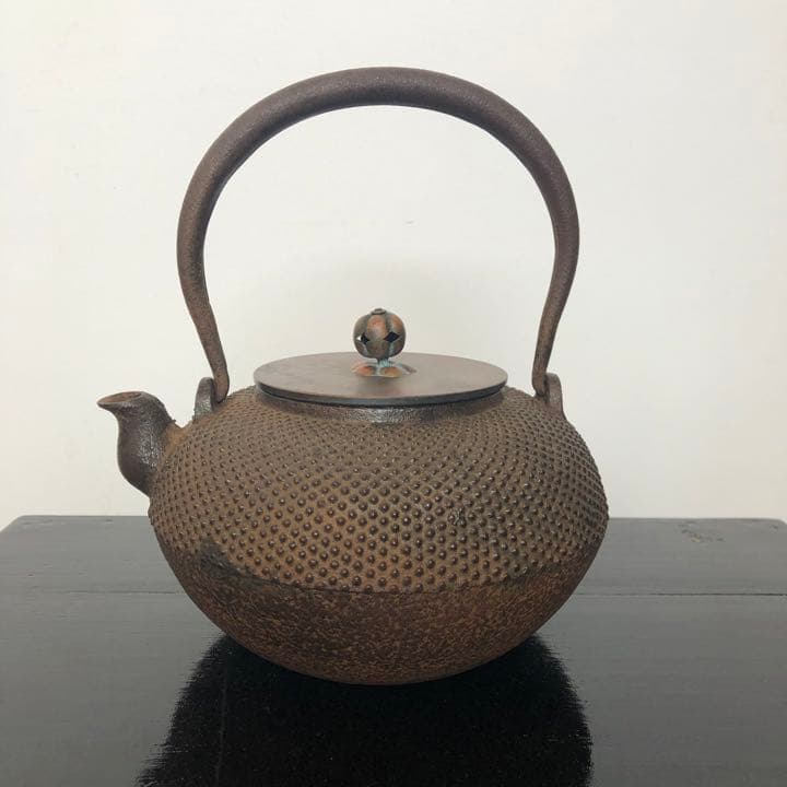 龍文堂　小霰　小あられ　鉄瓶