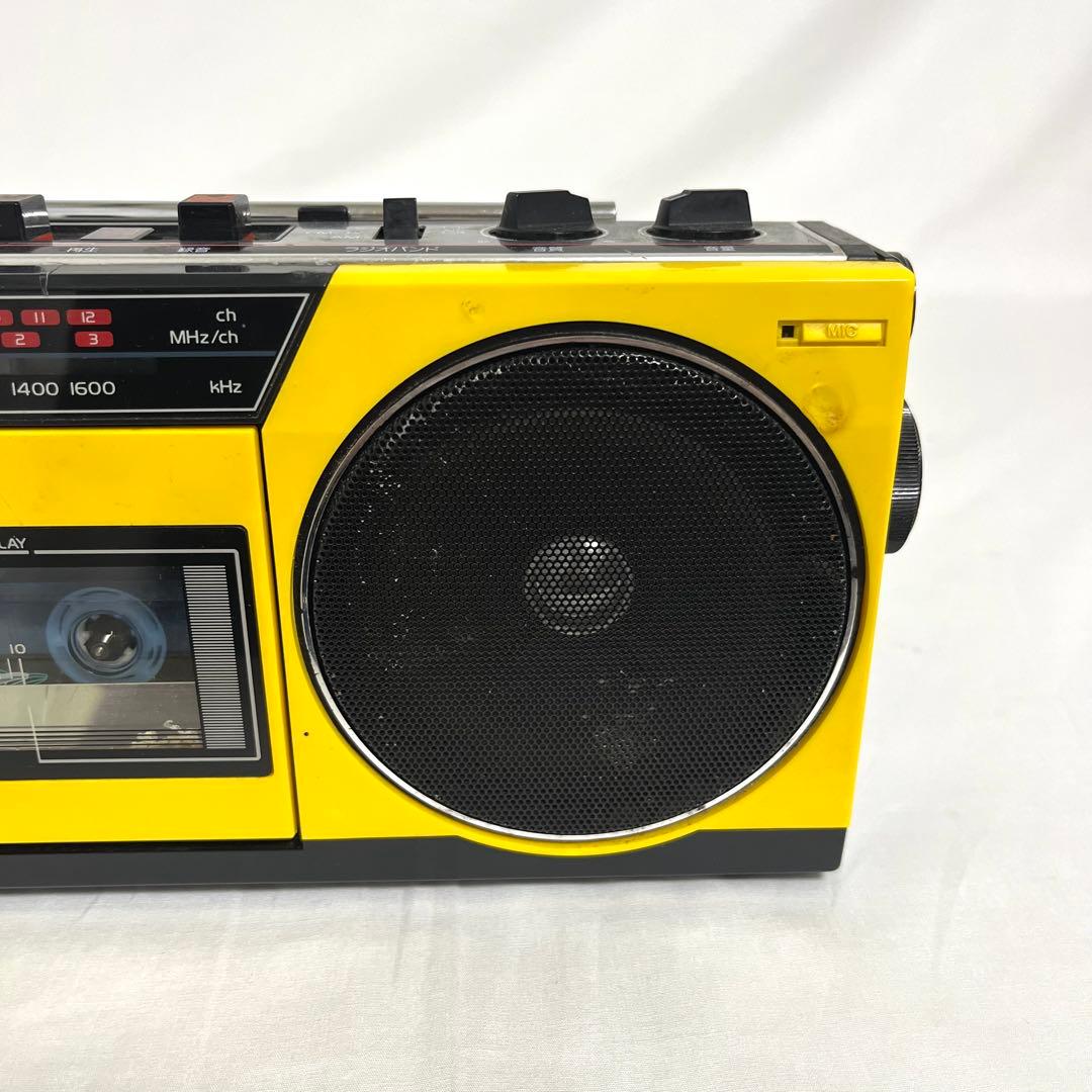 【希少】SANYO サンヨー ラジカセ MR-A7TV イエロー