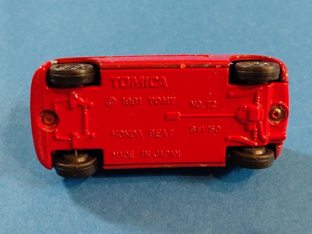 【トミカ72】ホンダビート(HONDABEAT) 赤色　レッドカラー