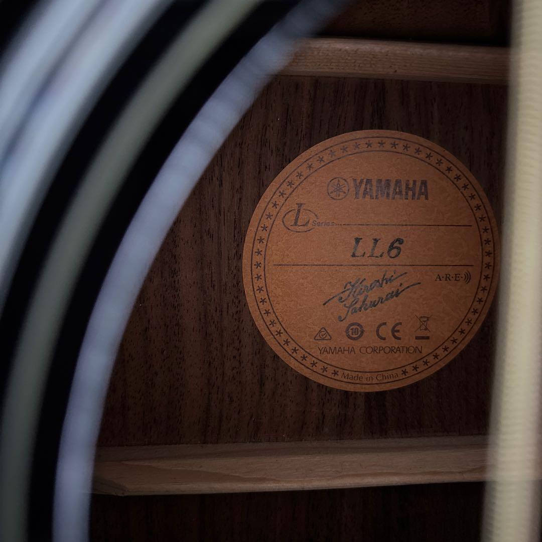 Yamaha LL6 ARE ブラックア エレアコ　ギグケース付き
