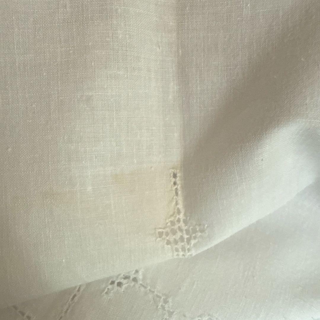 フランスアンティークஐ⋆*刺繍カーテンドイリー付き