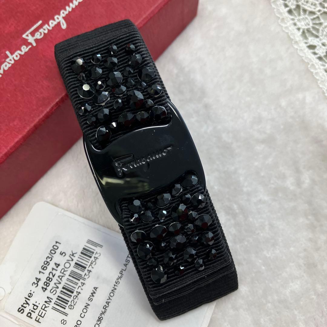 フェラガモFerragamoバレッタヘアアクセサリースワロフスキーアッカアレク