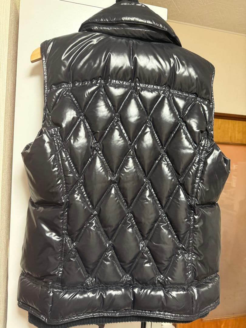 【AKM】ダウンベスト-ナイロンダイヤキルト