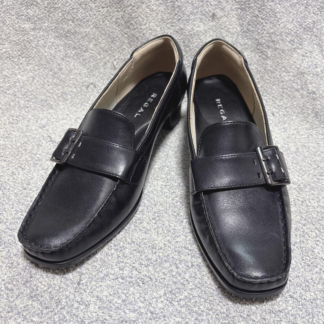【新品未使用】REGAL リーガル　パンプス　バックル　23.5
