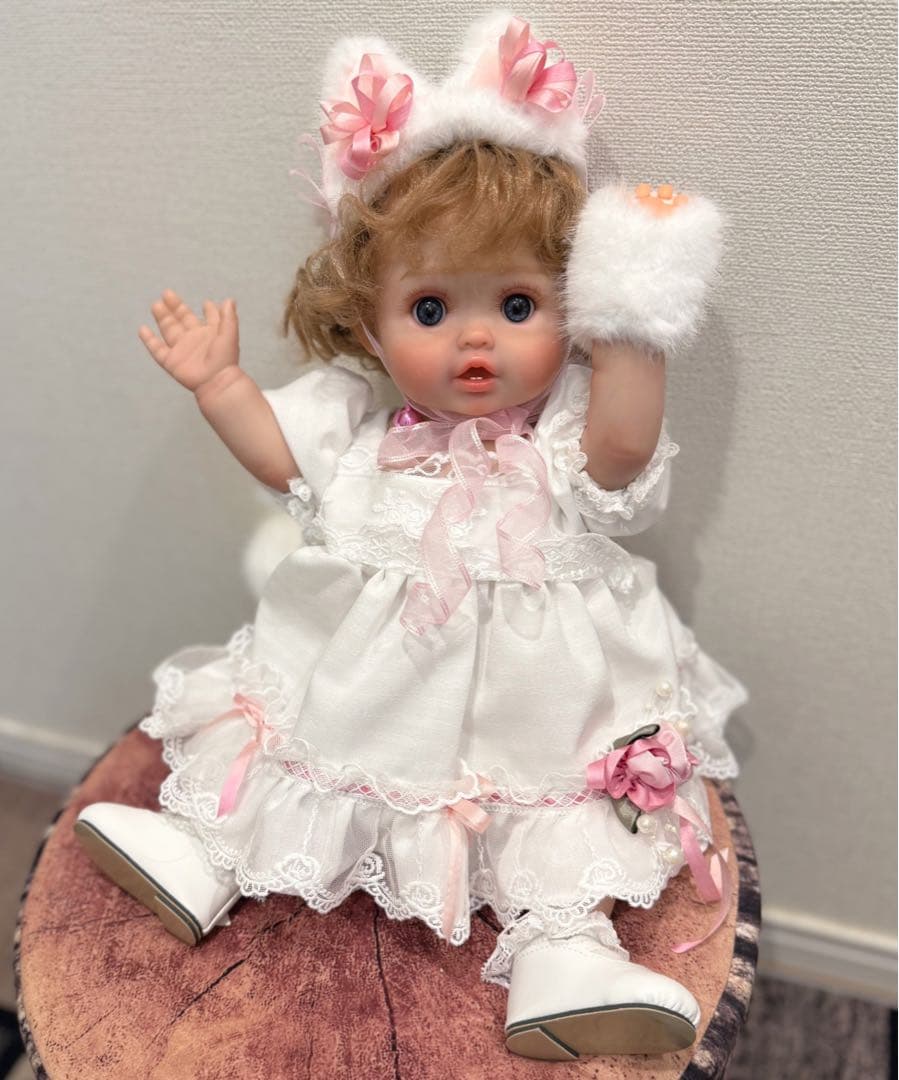 ★新品★リボーンドール フルボディー可愛いおニャン子ちゃん♥ 45cm