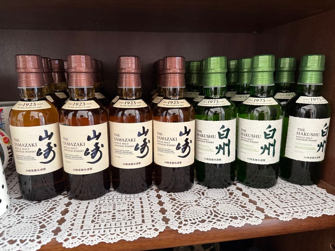 【新品未開封】山崎180ml×16本、白州180ml×12本！　バラ売可！