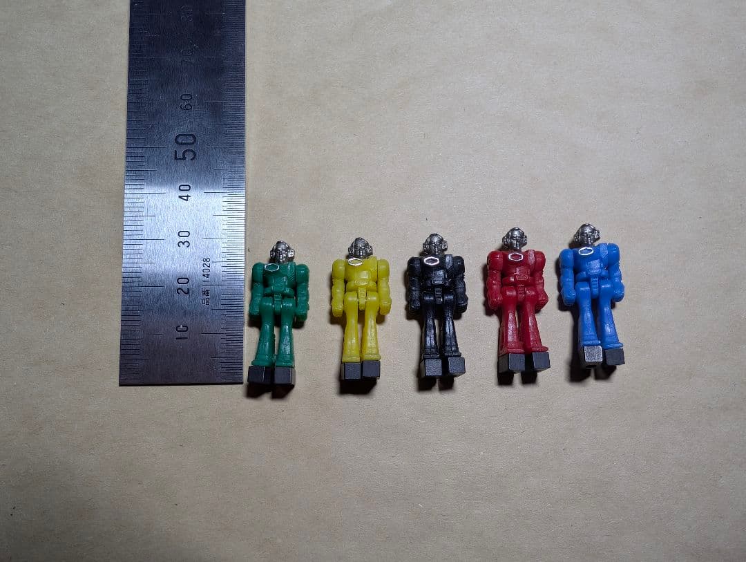 当時物 ダイアクロン隊員5体セット タカラ玩具 戦隊 超合金 ビンテージ　レトロ