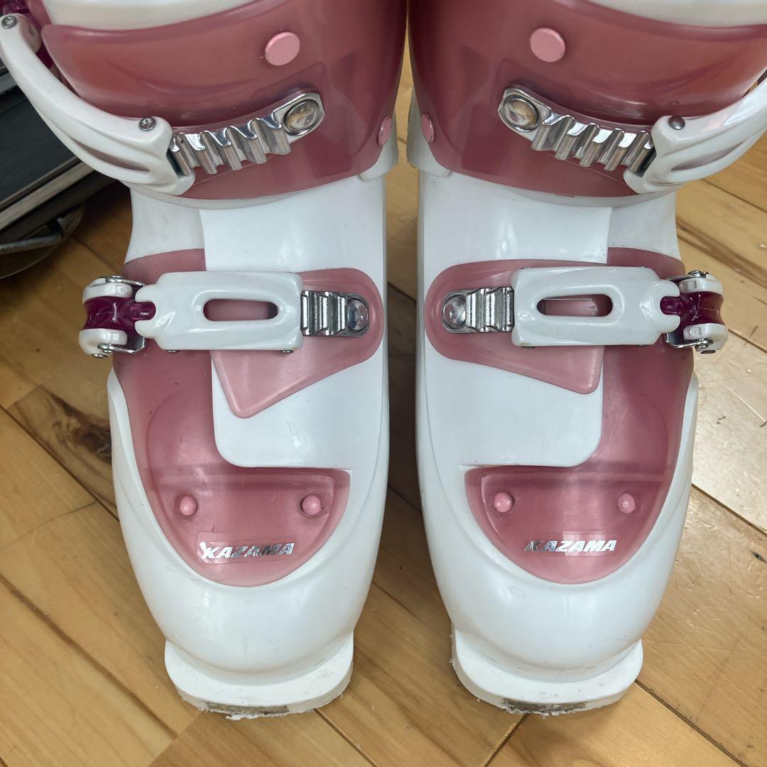 ショートスキー　レディース　kissmark キスマーク 3点セット　25㎝