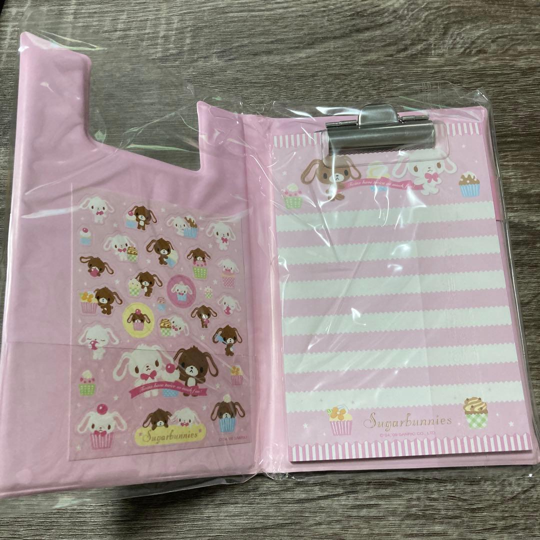 サンリオ　シュガーバニーズ　バインダーメモケーキ　平成レトロ　2009