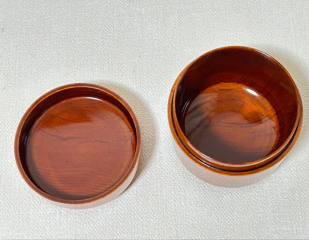 西村徳泉作 色絵松蓋置&春慶塗吹雪茶器 超美品 棗 茶碗 茶道具