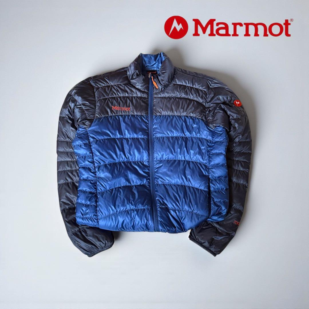 g*4様 ✨美品✨Marmot ダウンジャケット700fill ブルー　XL