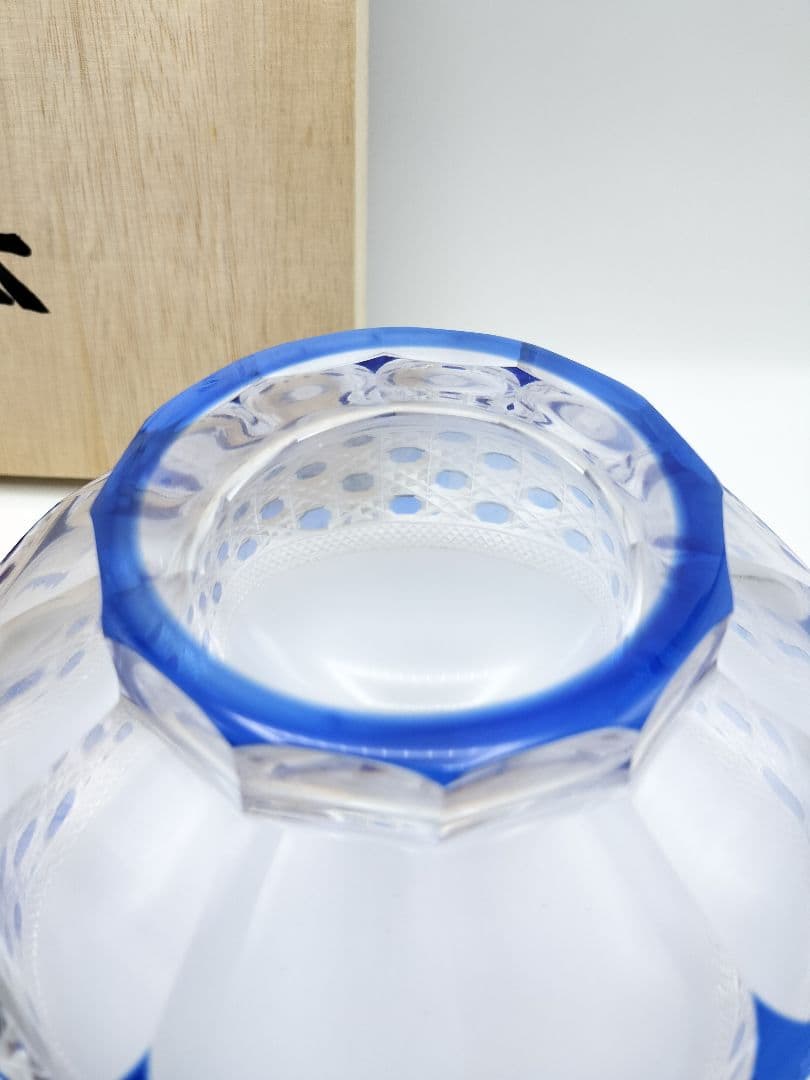 定価12万6000円☆超希少品 大鉢カガミクリスタル （切子、江戸切子、薩摩切子