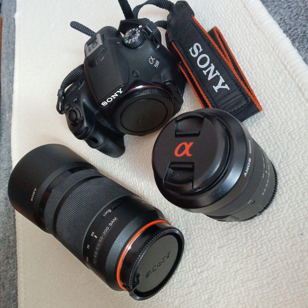 SONY α58 デジタル一眼レフカメラ 本体とレンズ2本付き　特価