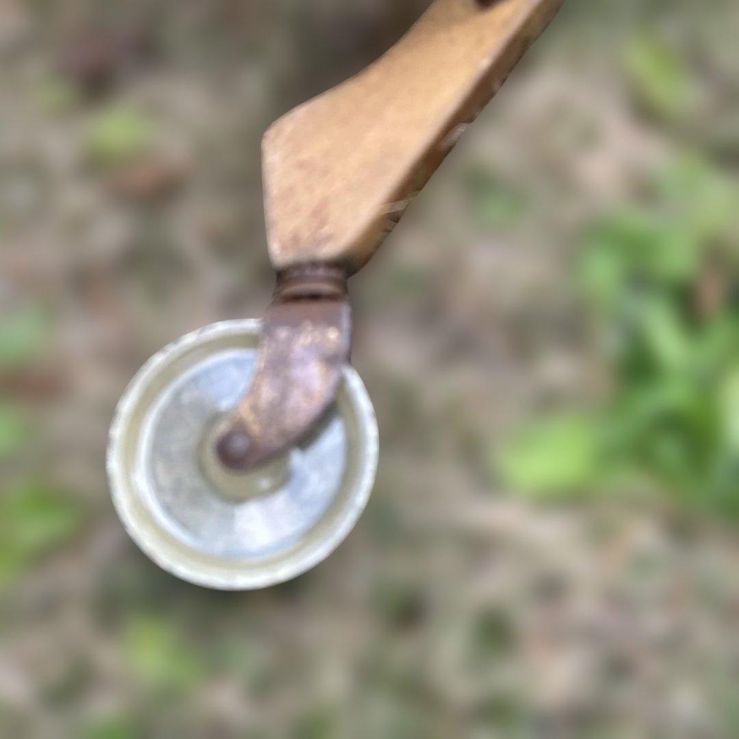 アンティーク木製折りたたみ式手押し車