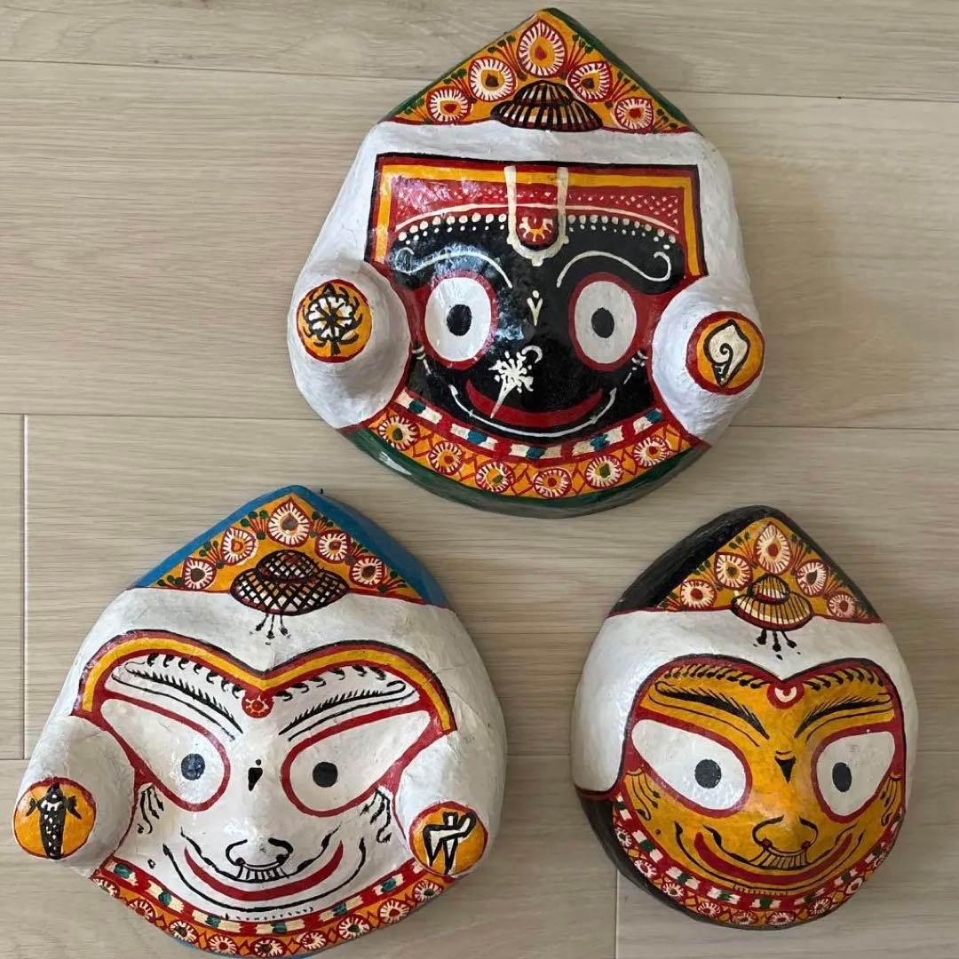 希少、博物館、ジャガンナート、ネパール、インド、お面、ヒンドゥー、みんぱく、民藝