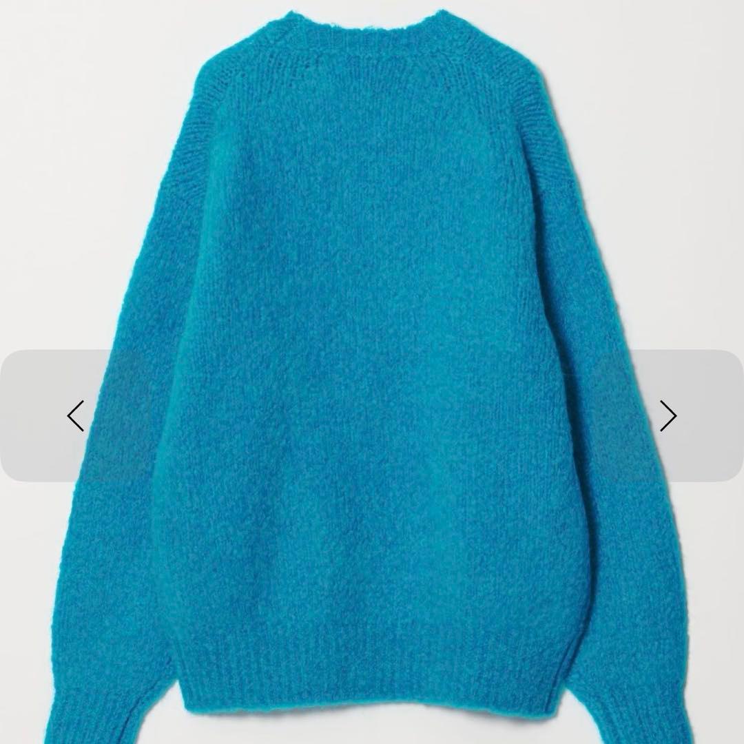 ＜H＞クラウディ アルパカ クルーネックニット