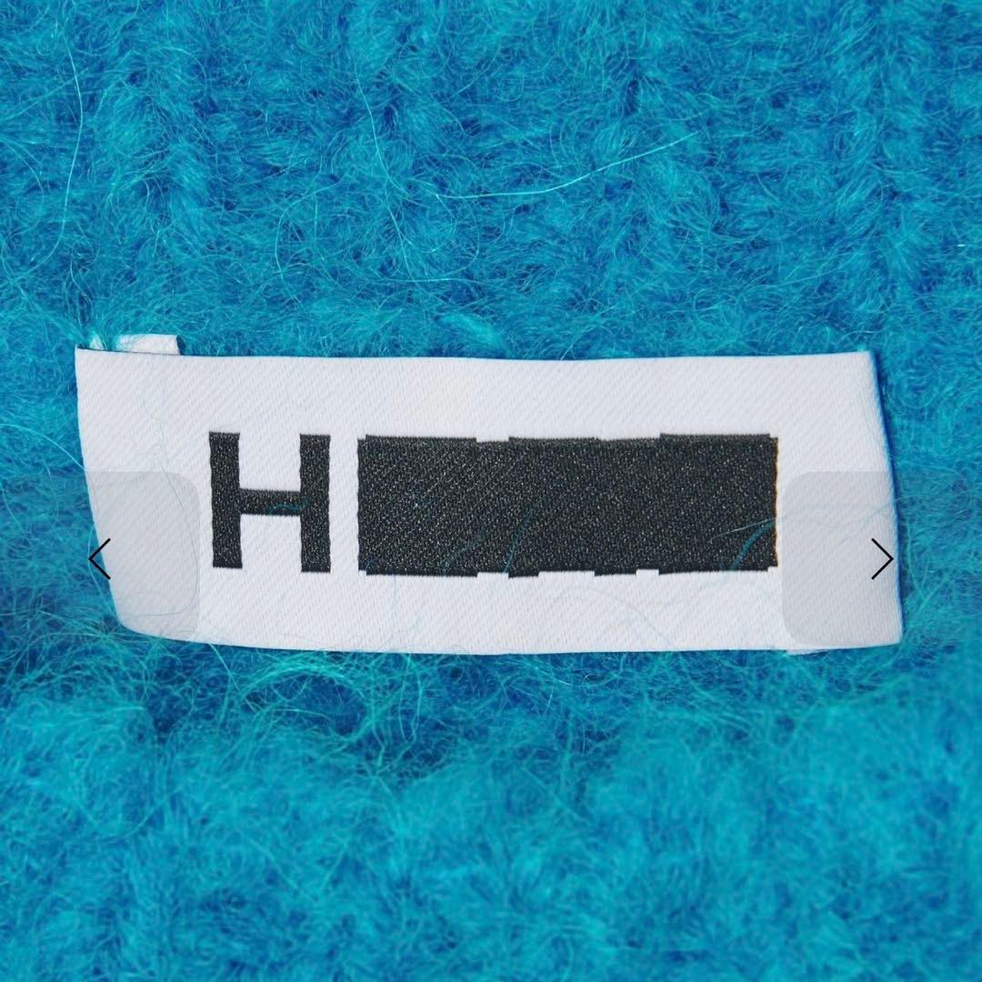 ＜H＞クラウディ アルパカ クルーネックニット