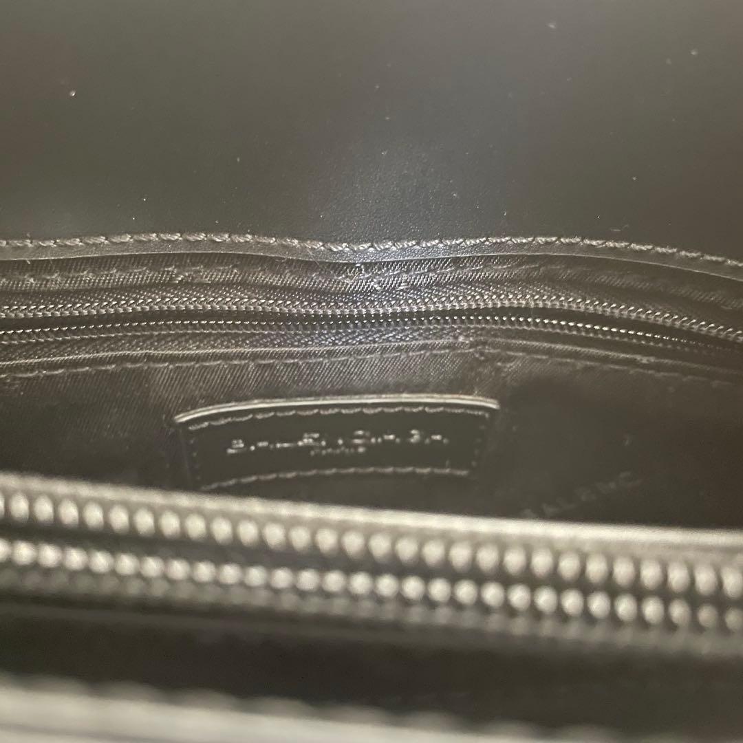 新品未使用 バレンシアガ トートバッグ BB柄 キャンバス レザー ブラックA4