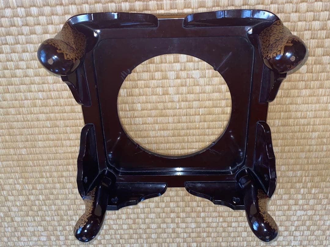 Qqqqw 大名家伝来品梨地高蒔絵徳川家葵紋入火鉢！