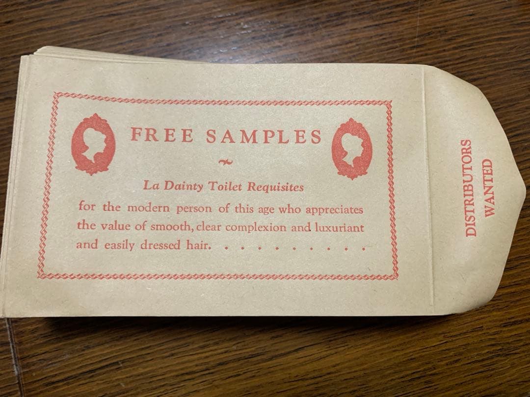 海外紙物　ヴィンテージ Free Sample 封筒　100枚