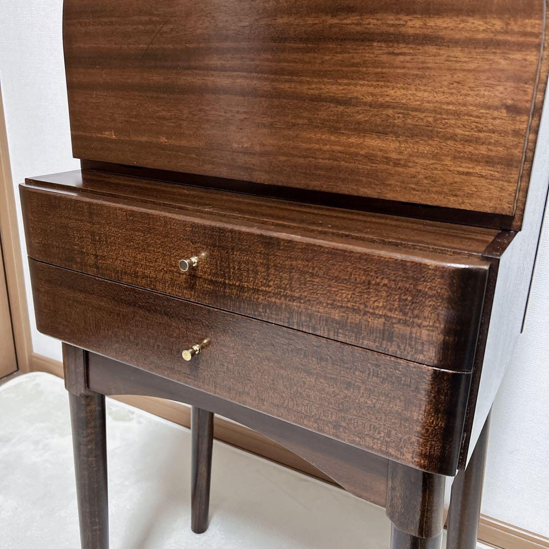 ライティングデスク ライティングビューロー 書斎　アンティーク 昭和レトロ 木製