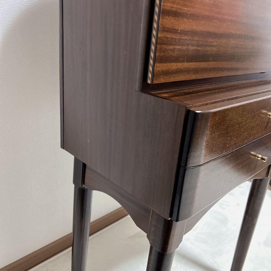 ライティングデスク ライティングビューロー 書斎　アンティーク 昭和レトロ 木製