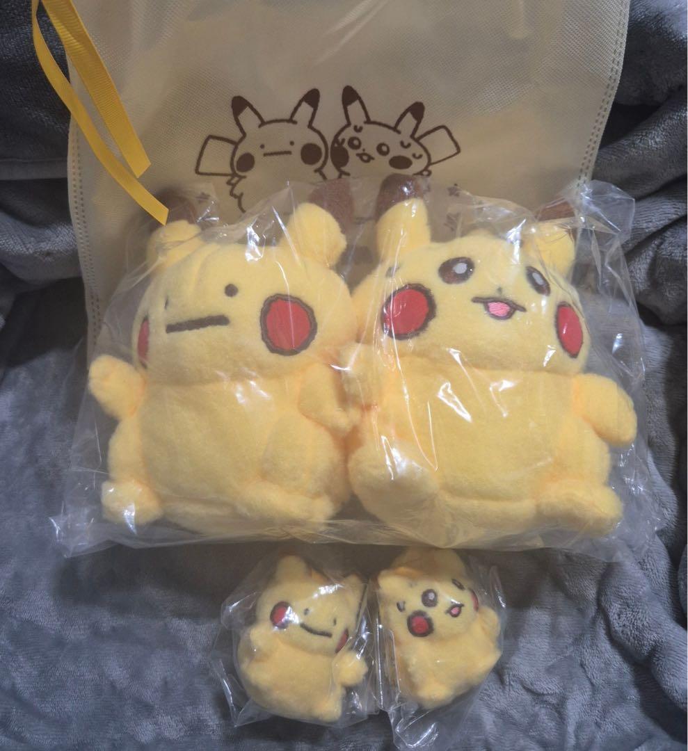 【韓国限定】ポケモン メタモン ピカチュウ ぬいぐるみ マスコット 3点セット