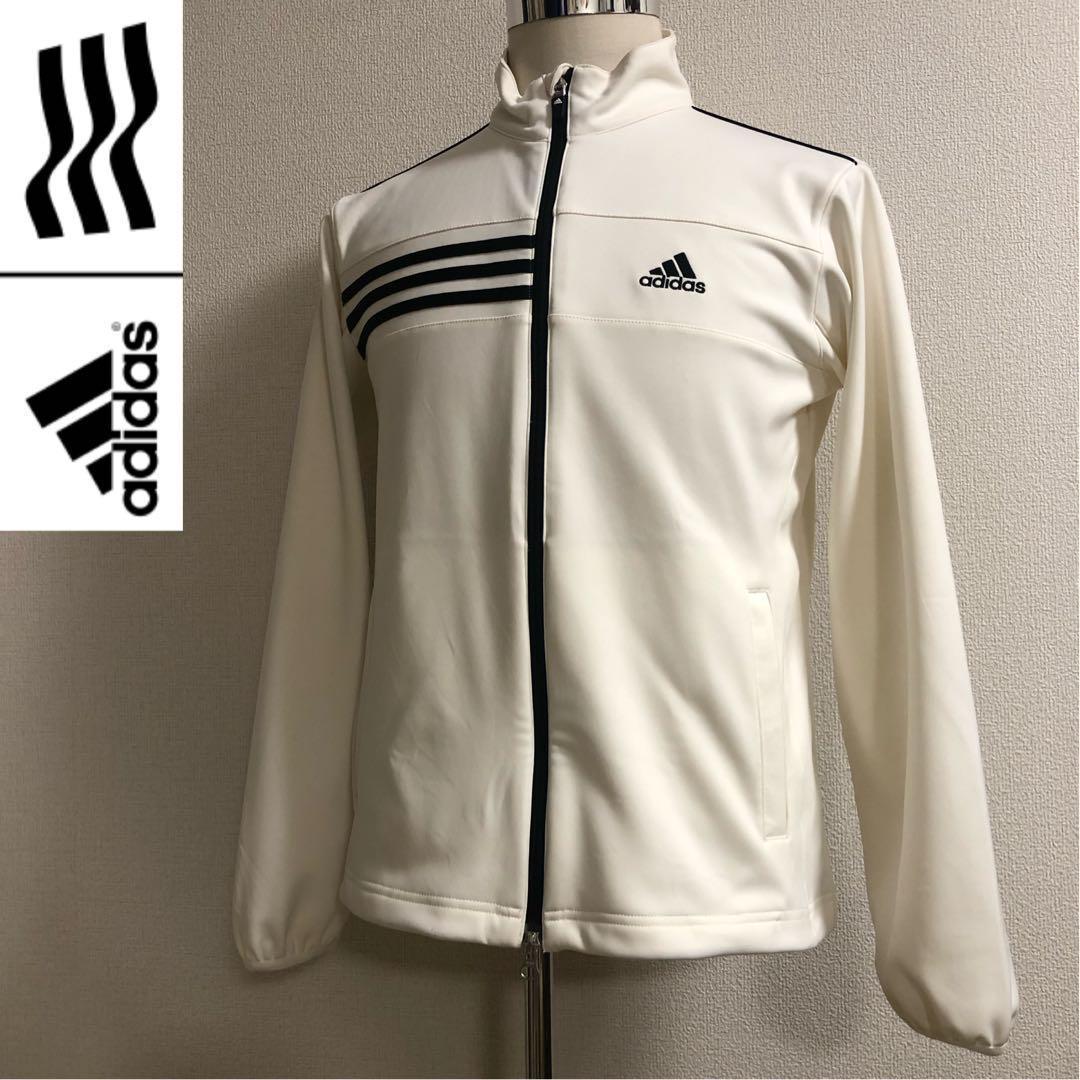 アディダスゴルフ◆ダブルジップ 撥水ジャケット◆ホワイト Sサイズ