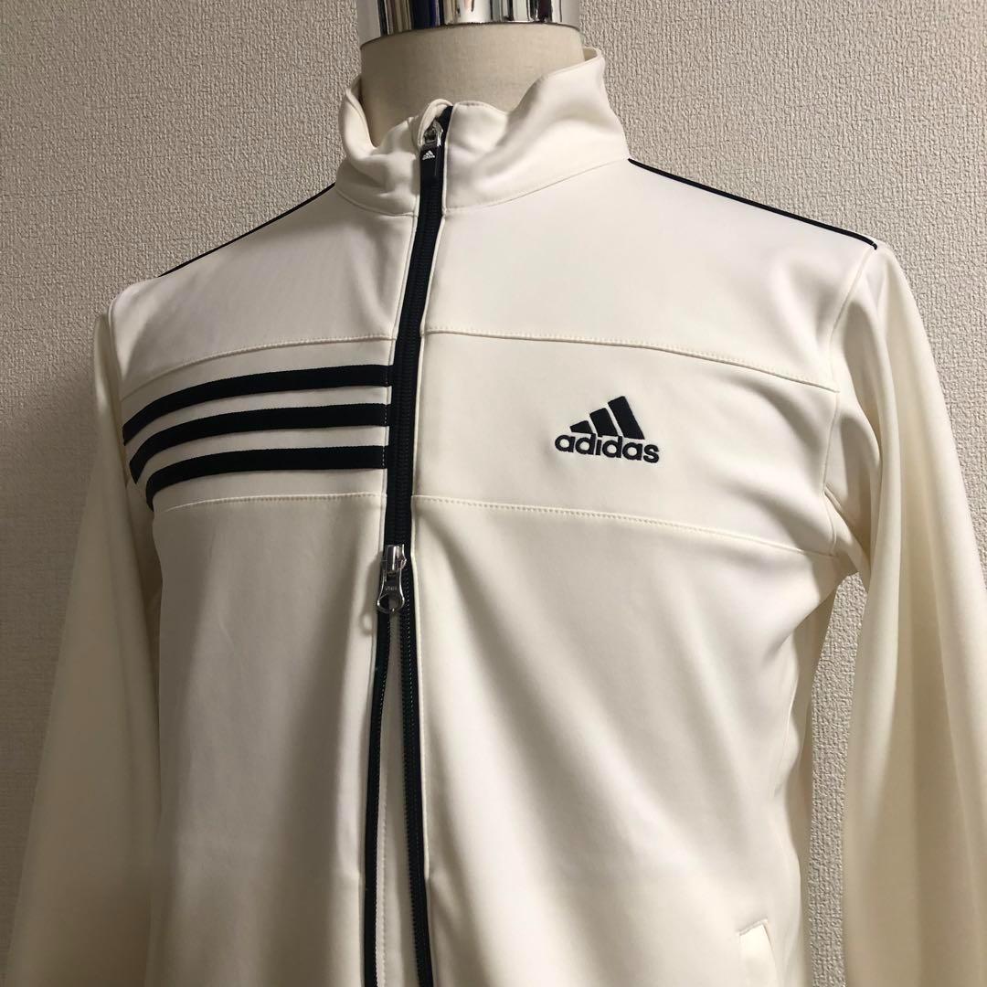 アディダスゴルフ◆ダブルジップ 撥水ジャケット◆ホワイト Sサイズ