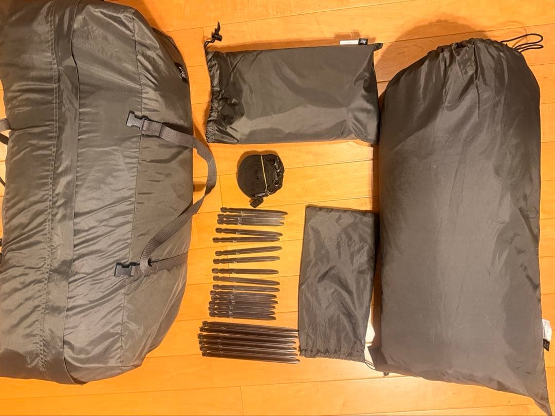 ゼインアーツ ゼクーM インナーテント プリントフット 黒 紐