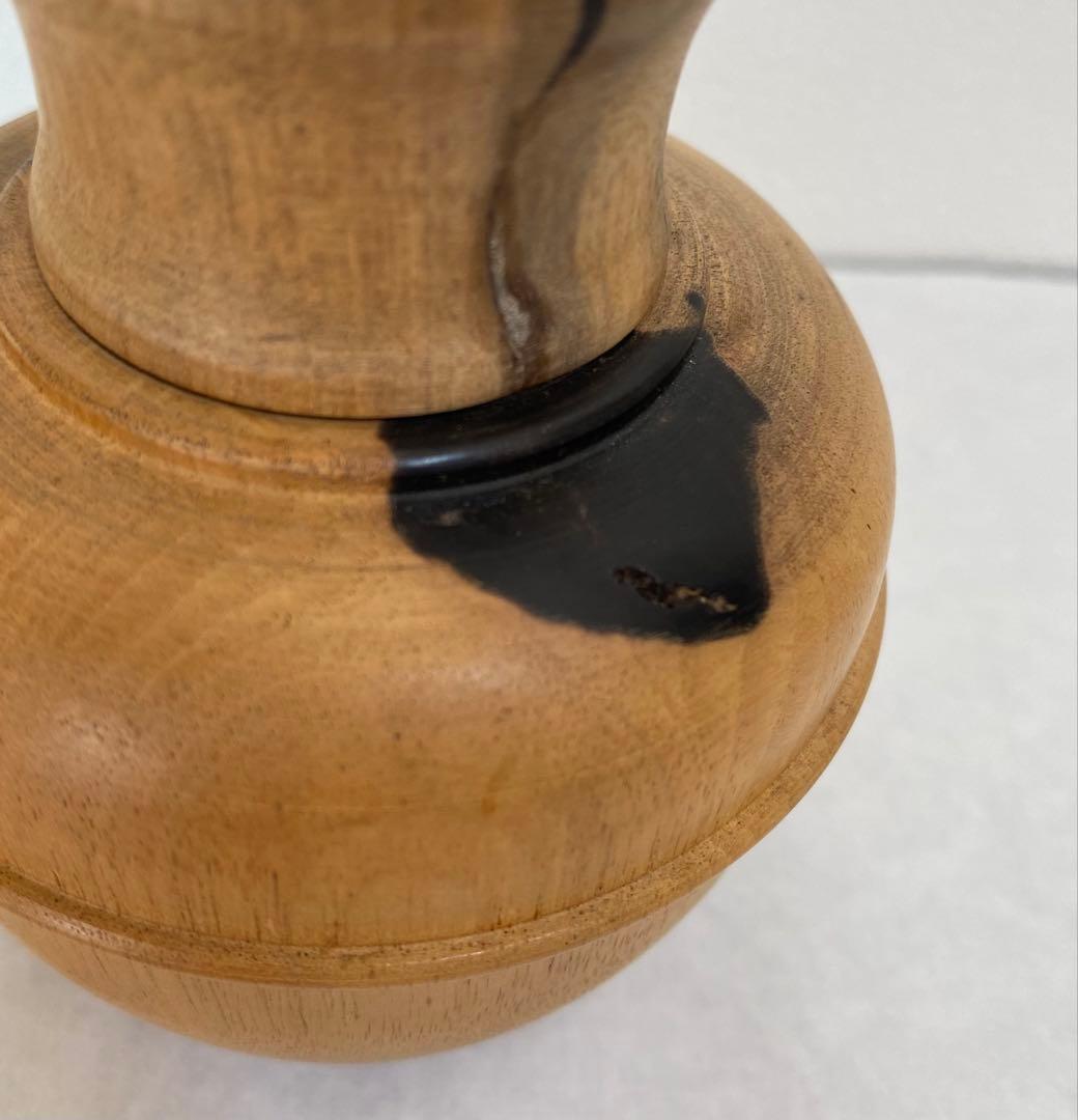 黒柿茶托 5客と茶入れのセット