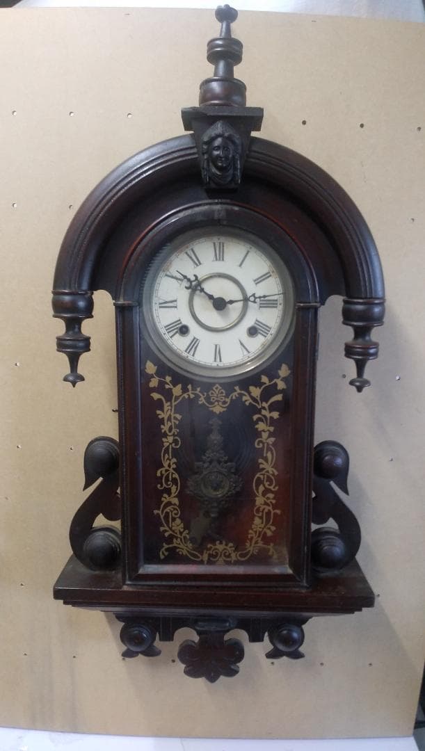 古い柱時計   ⑫