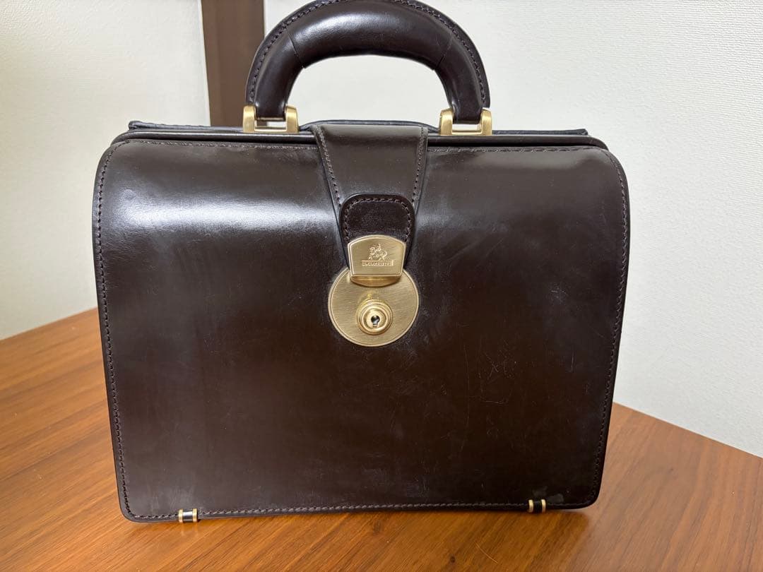 ココマイスター ブライドル ダレスバッグミニ Brown