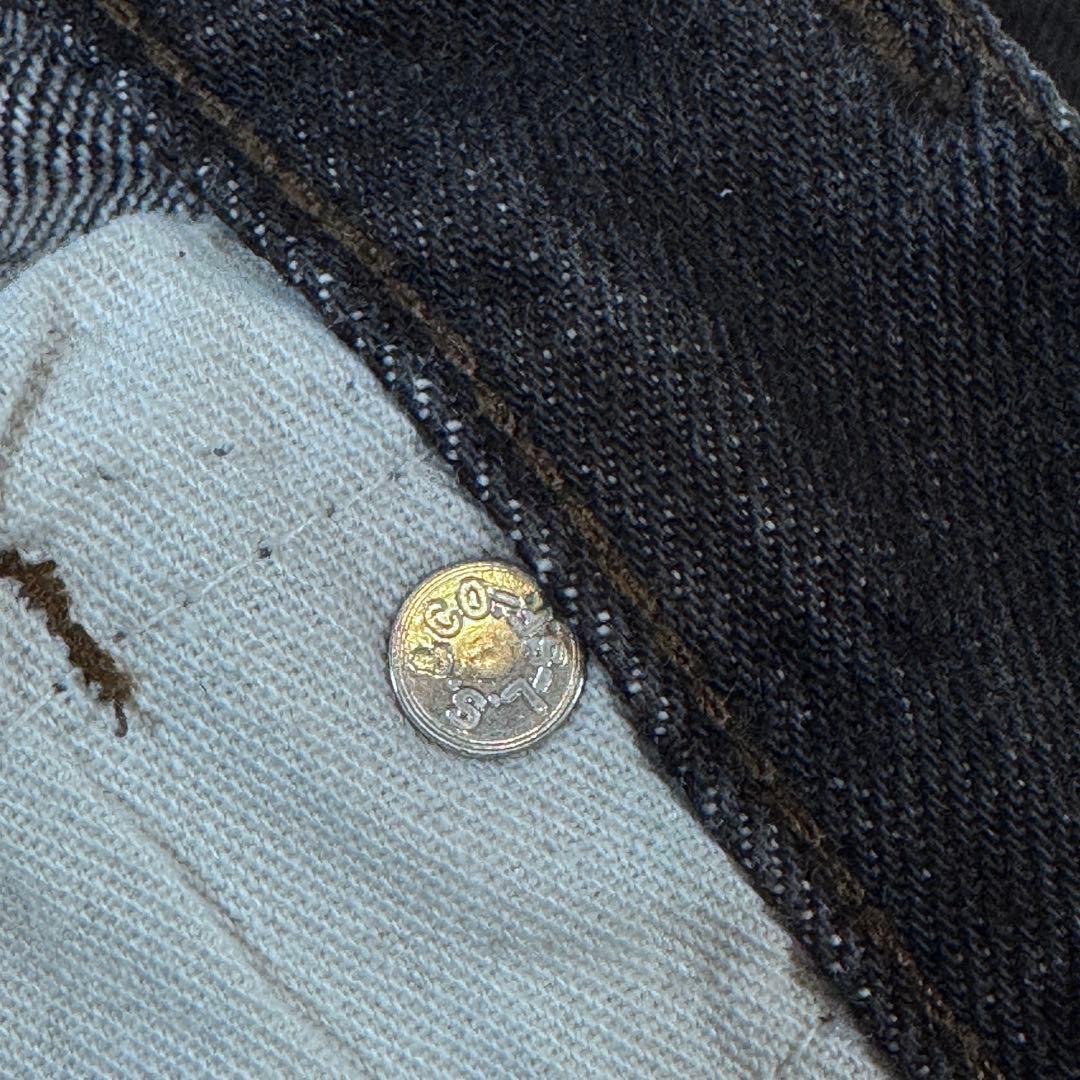 リーバイス 501 ブラックデニム USA製 先染め 89年 テーパード 524