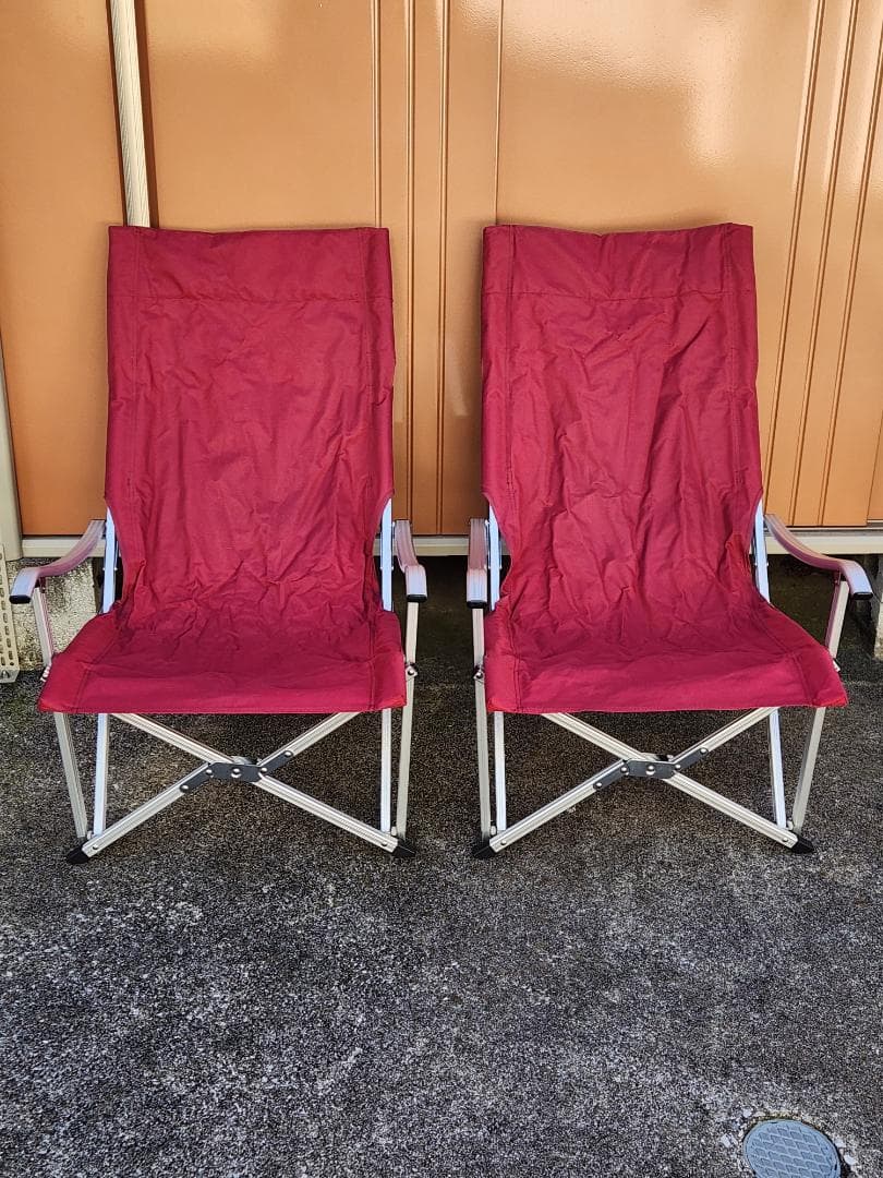 小川キャンパル リラックスアームチェア 1956 レッド系 2脚セット