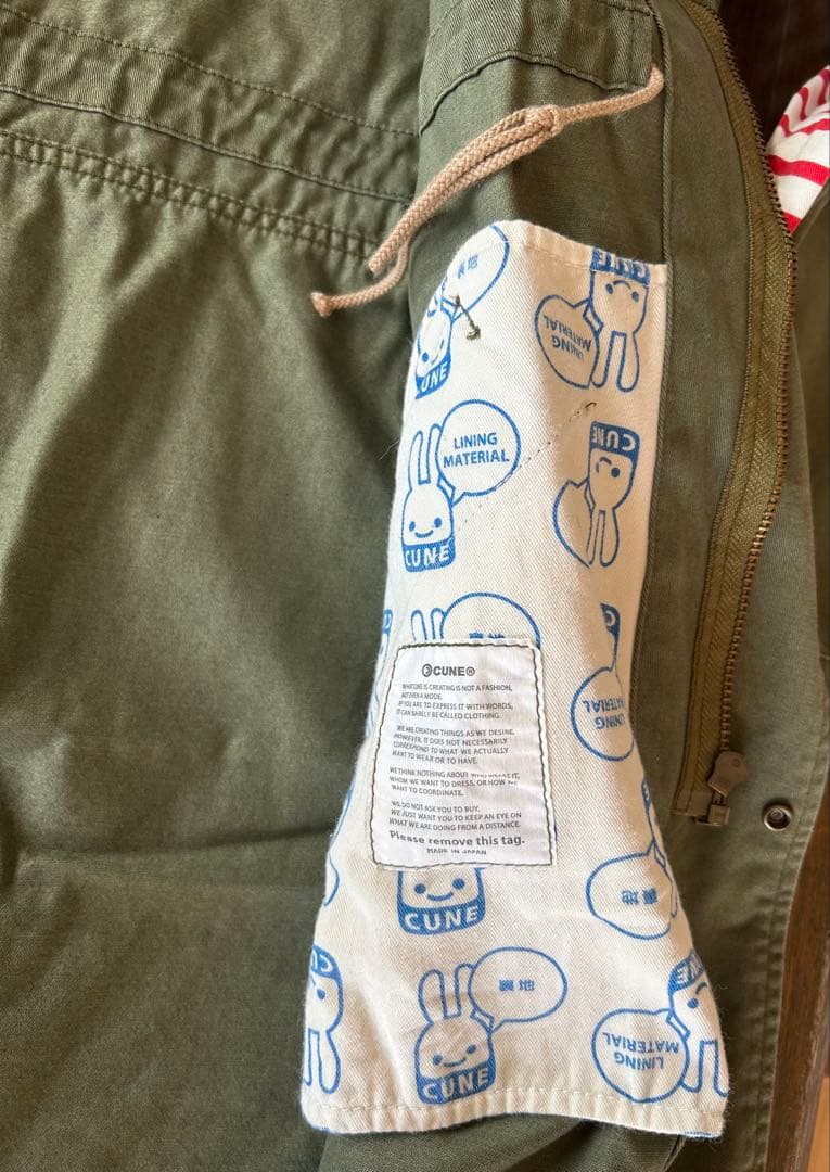 cune キューン モッズコートL　FUGUFUGU ミリタリーコート2015