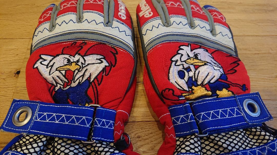 激レア ellesse スキーフランス代表 ココリコ スキーグローブ L レア