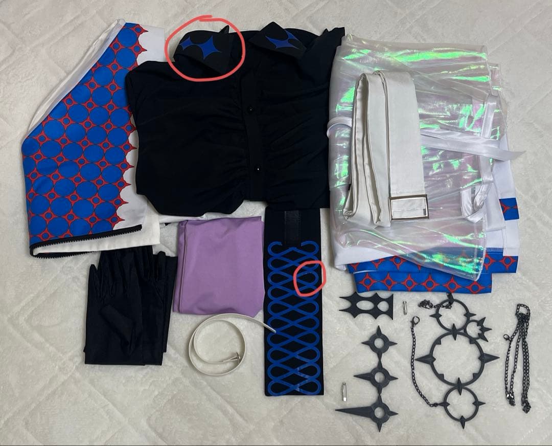 星導ショウ コスプレ衣装 初期傷アリ レディースL ウィッグ付可