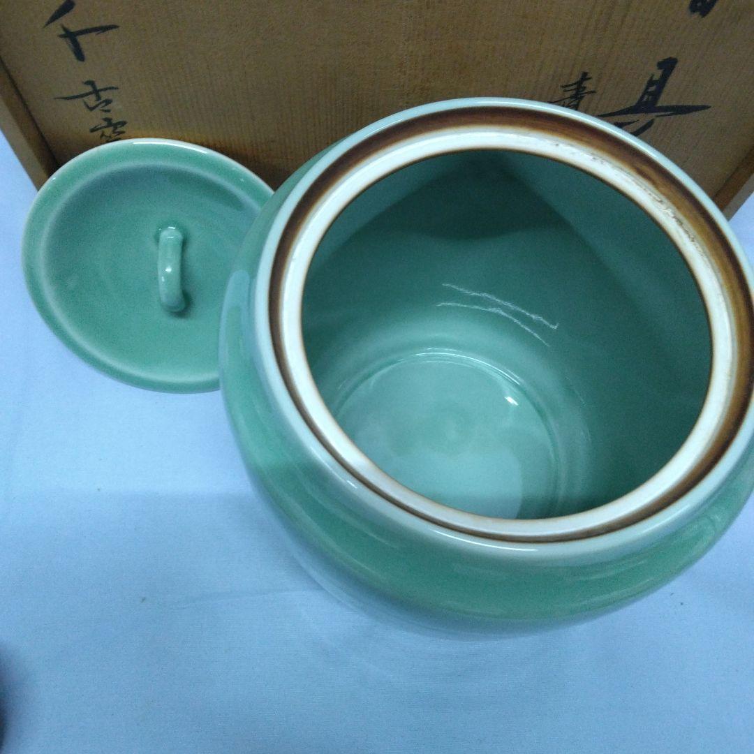 皆具　青磁　茶道具　千古窯