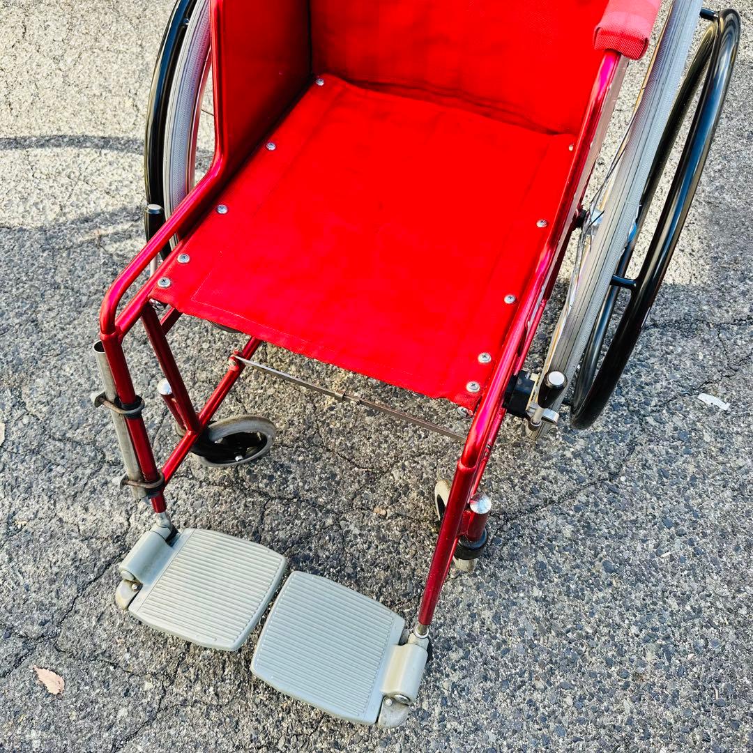 大分タキ　車椅子　自走用　赤色