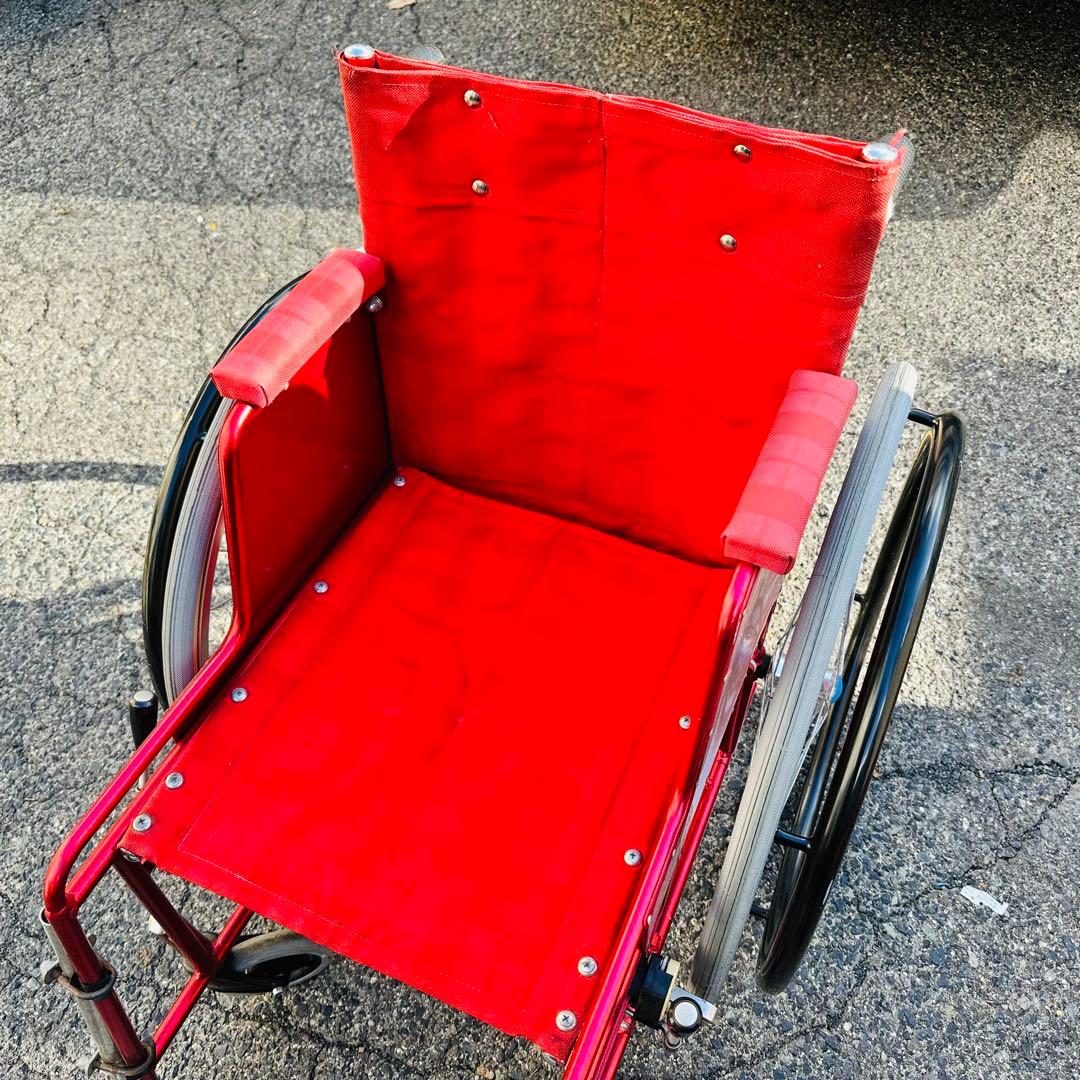 大分タキ　車椅子　自走用　赤色