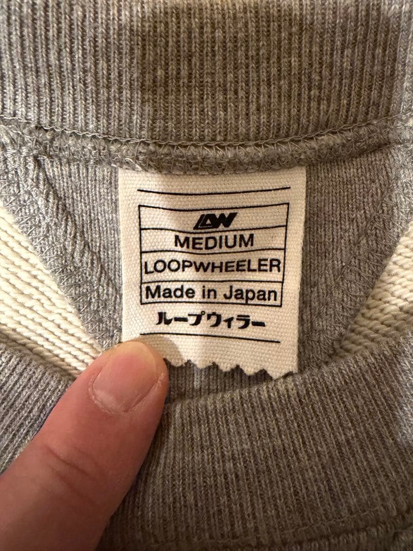 LW01丸胴吊り編みクルースウェット