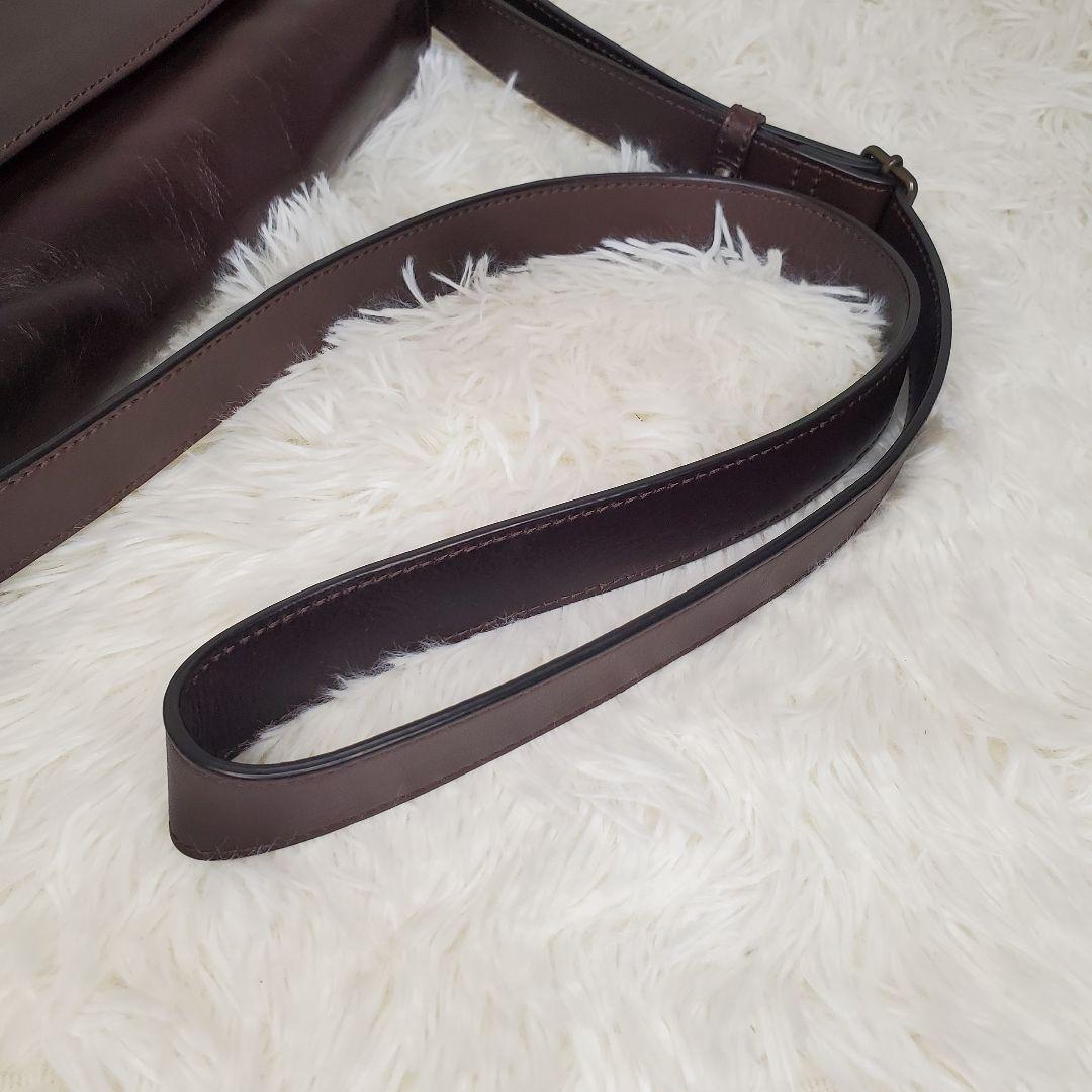 MOTHERHOUSE 牛革 ショルダーバッグ アンティーク ブラウン