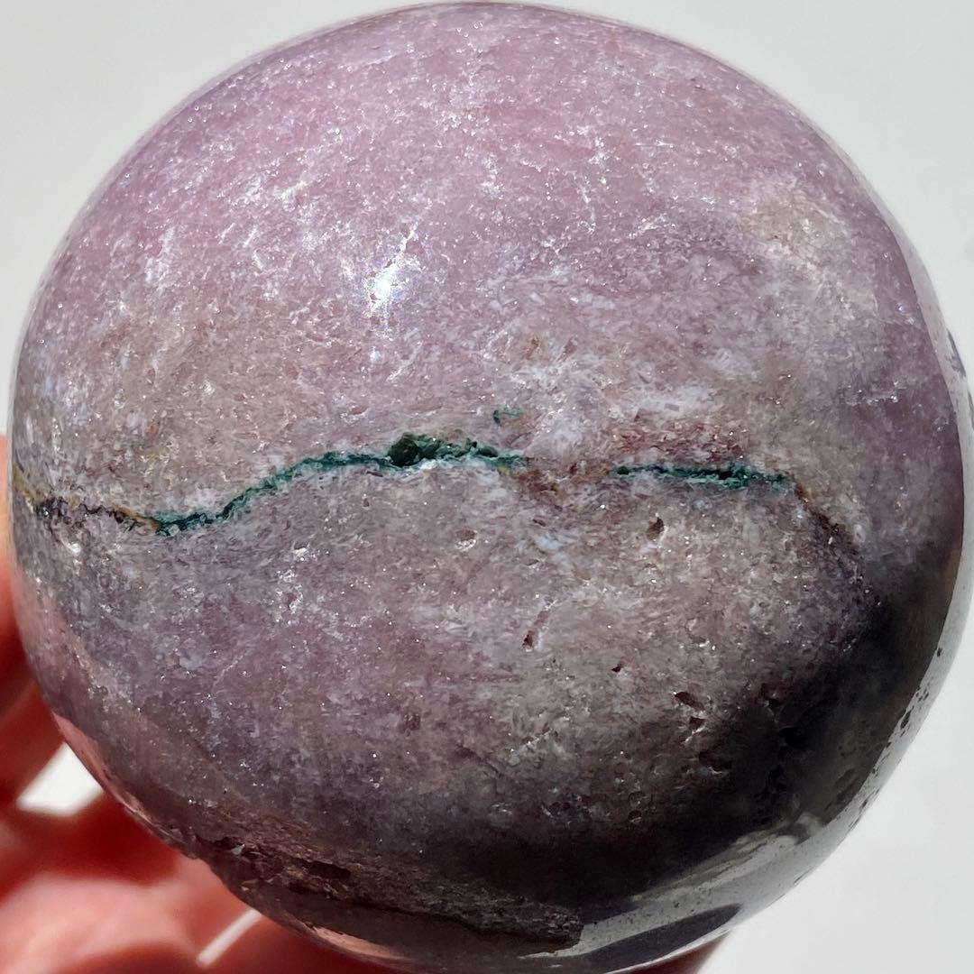 【 天然石 ピンクアメジスト クォーツ スフィア 約68ミリ 】