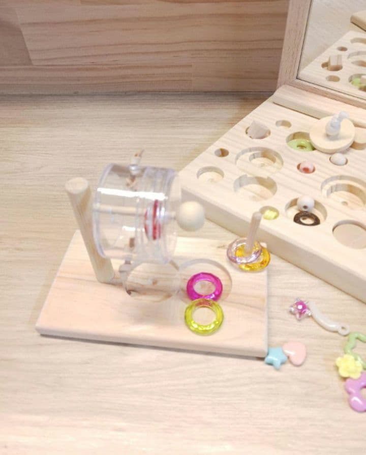 D33　⭐　ミラーボードとフォージングトイセット(大)⭐　インコ　バードトイ