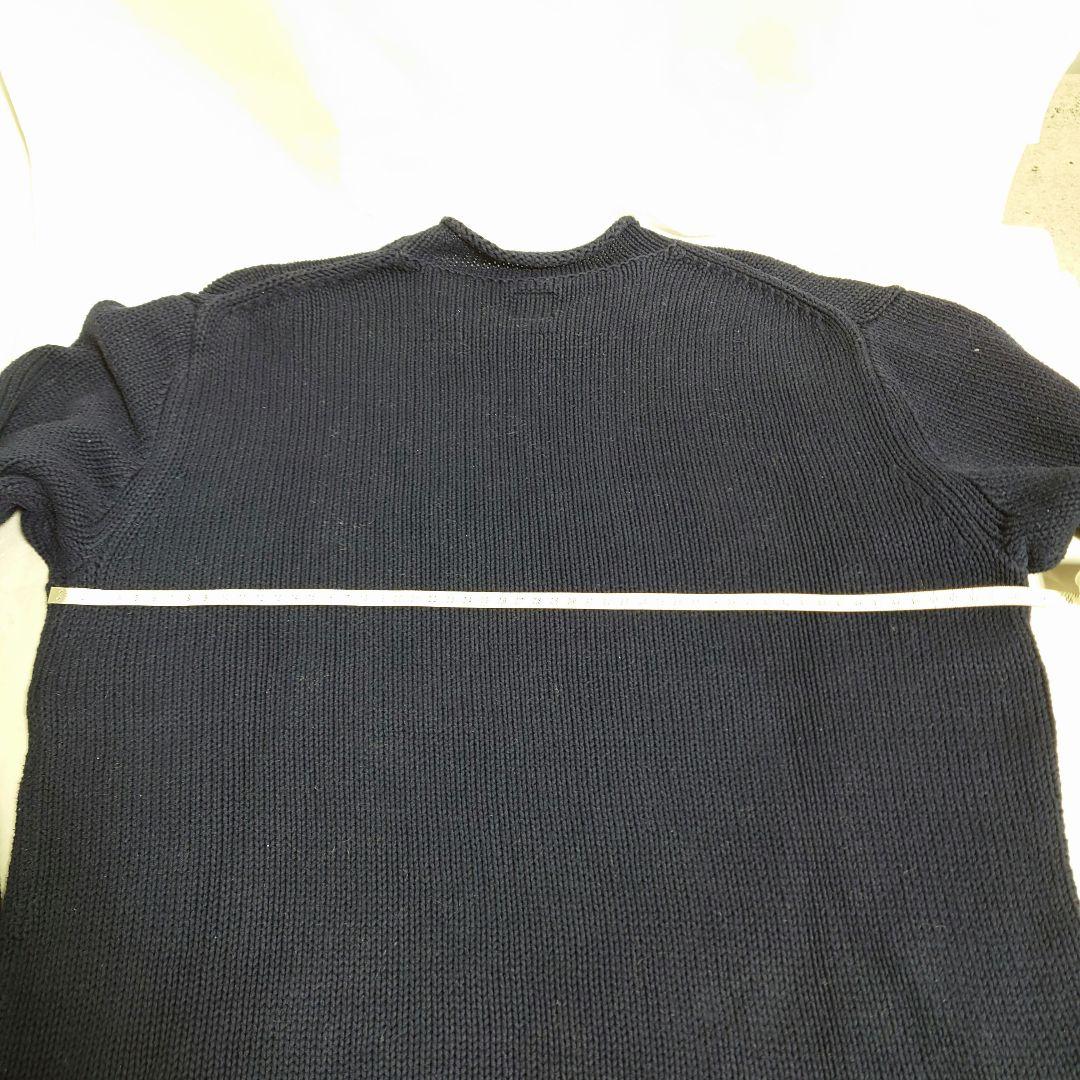 STUSSY ステューシー アメリカ国旗 星条旗コットンニット ネイビー L