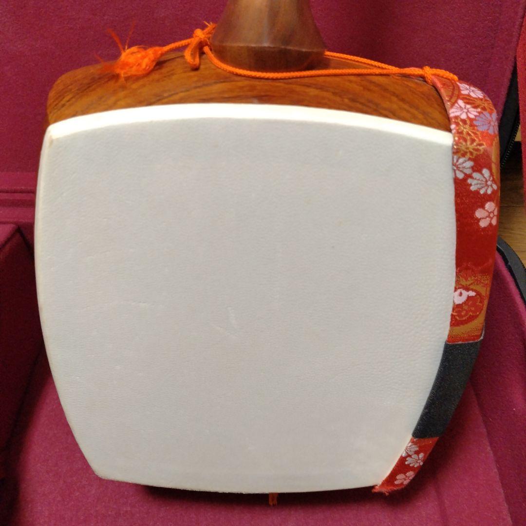 長唄三味線 花梨 細棹 初心者セット 破れなし すぐ練習可