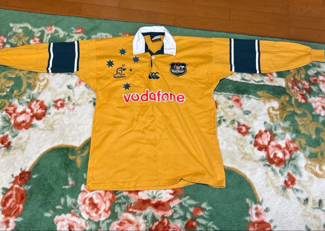Wallabies ラガーシャツ Lサイズ イエロー オーストラリア代表
