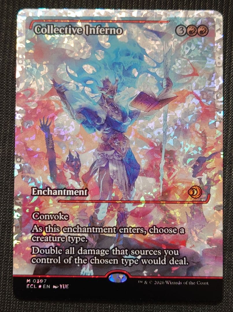 mtg 超稀少 フラクチャーFOIL 英語版 集団業火 ecl