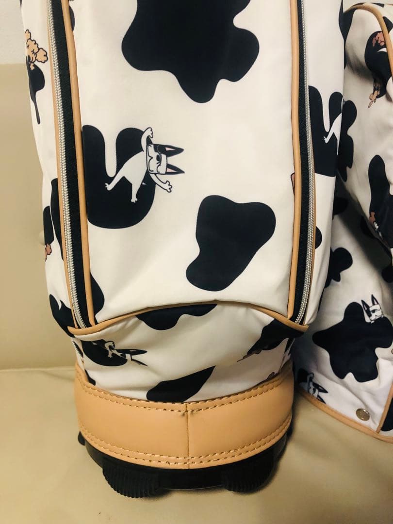 3姉妹mama　廃盤希少　M.U.SPORTS 牛柄 ゴルフバッグ　美品